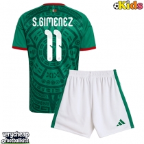 Mexico Santiago Gimenez #11 Replica Home Minikit World Cup 2026 Short Sleeve (+ pants)